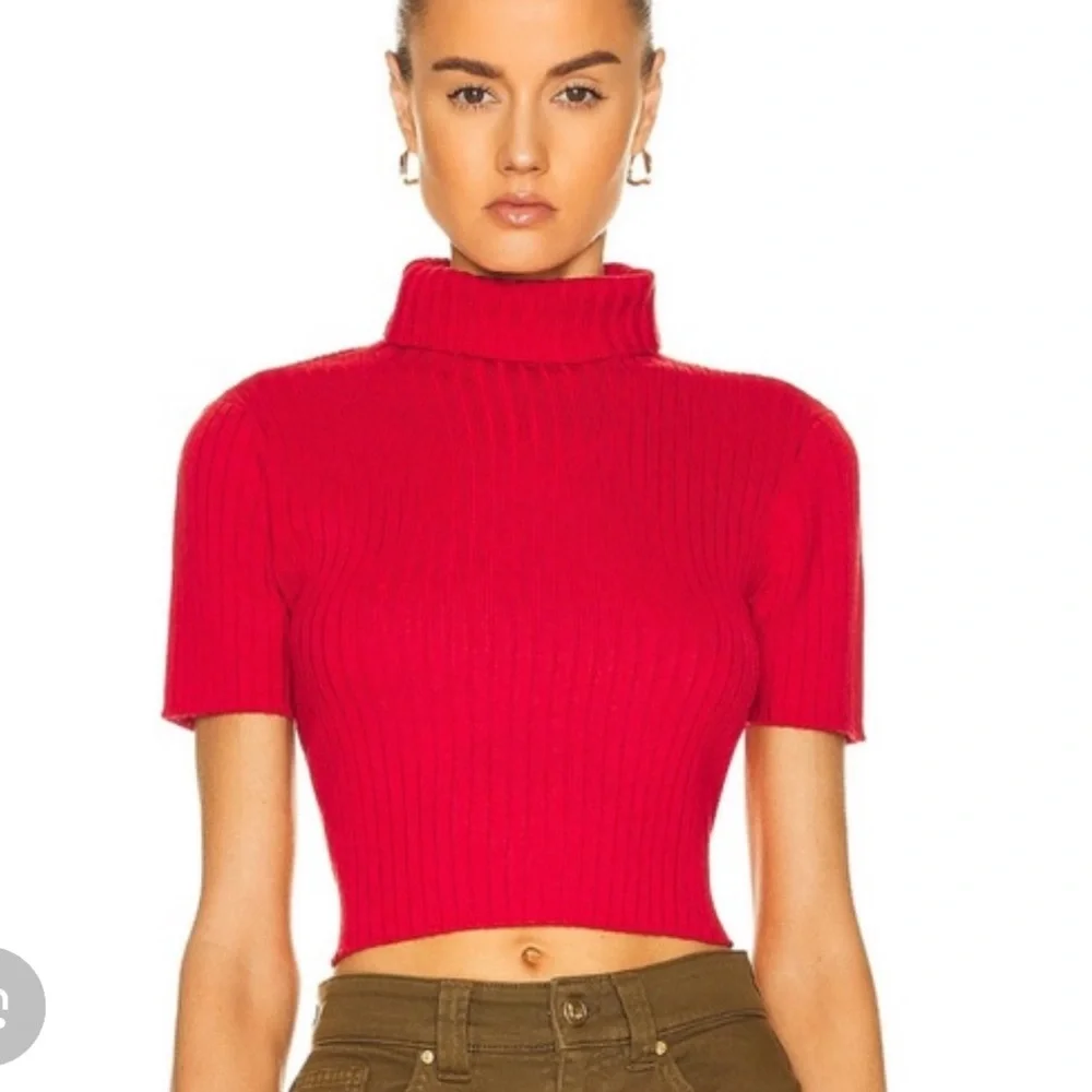 STAUD black lilou Ribbed Knit Top - Picture 3 of 3